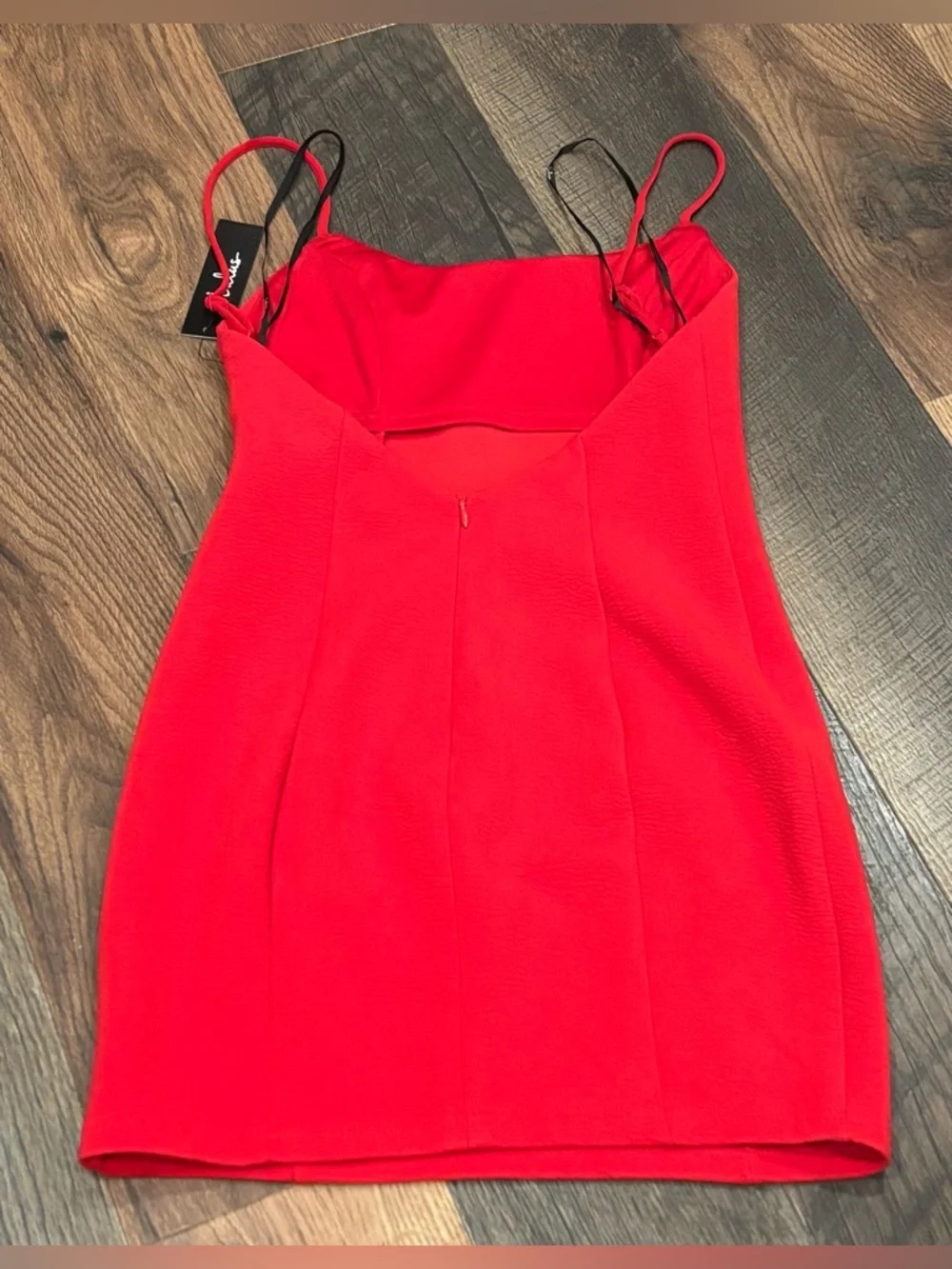 Lulu's NWT Flaunt It Red Bodycon Bodycon Mini Dress Size Small - Picture 7 of 10